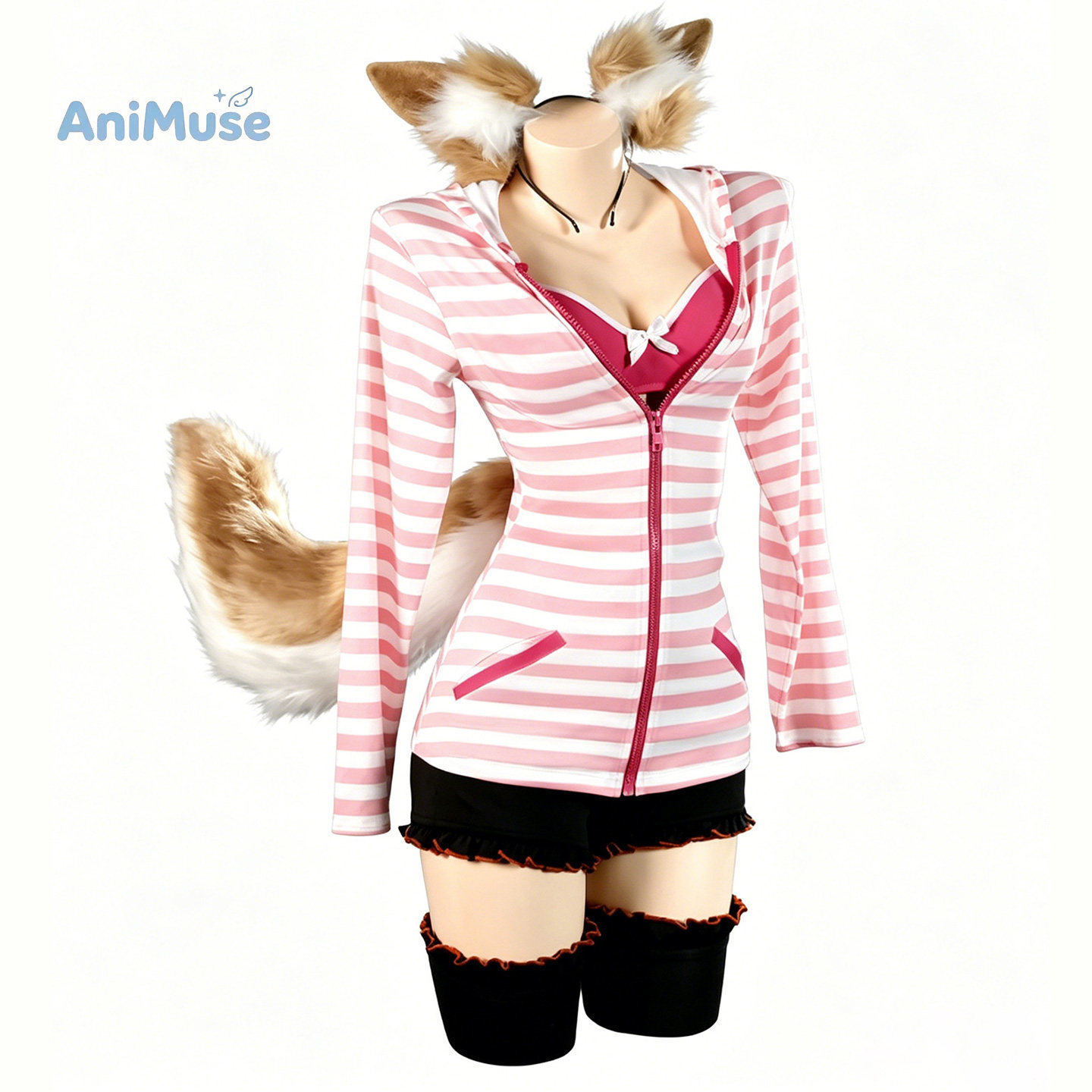 Anime Cosplay Pink - Costume de cosplay Tamamo no Mae,