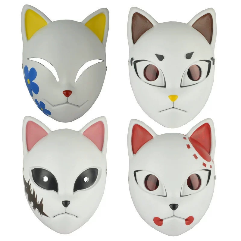 Anime Cosplay Tanjiro - Masque de renard démoniaque d'anime japonais,