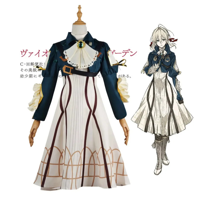 Violet Evergarden Dress - Costume de Cosplay Anime Violet Evergarden