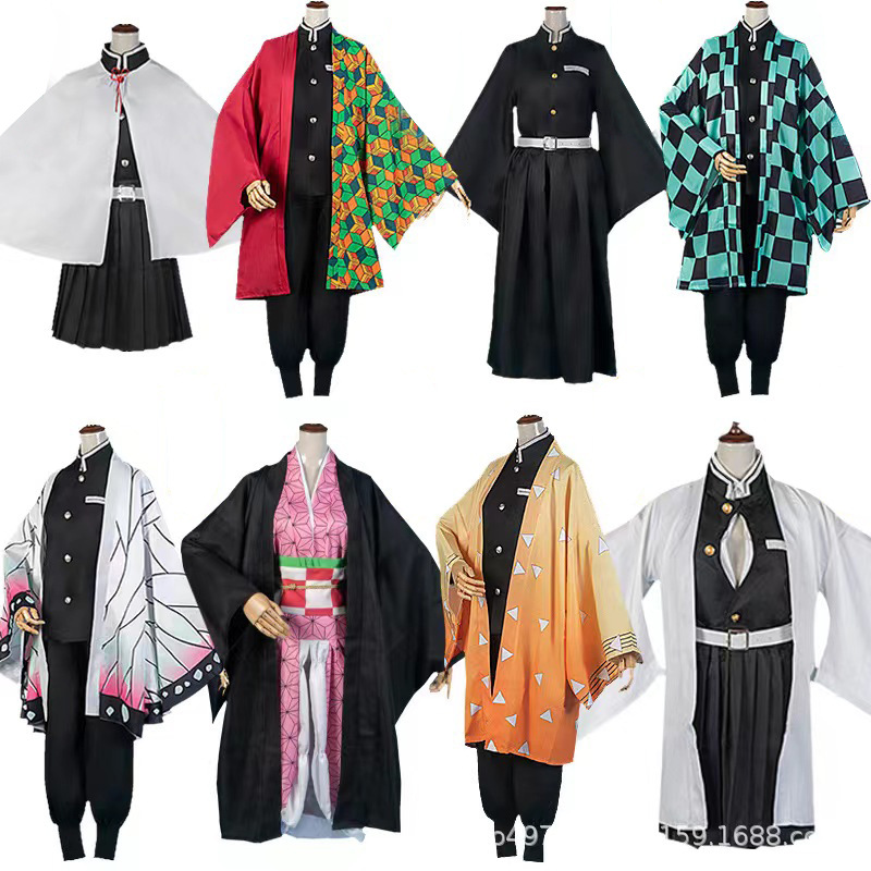 Anime Cosplay Tanjiro - Costumes d'Halloween pour Demon Slayer: Kimetsu