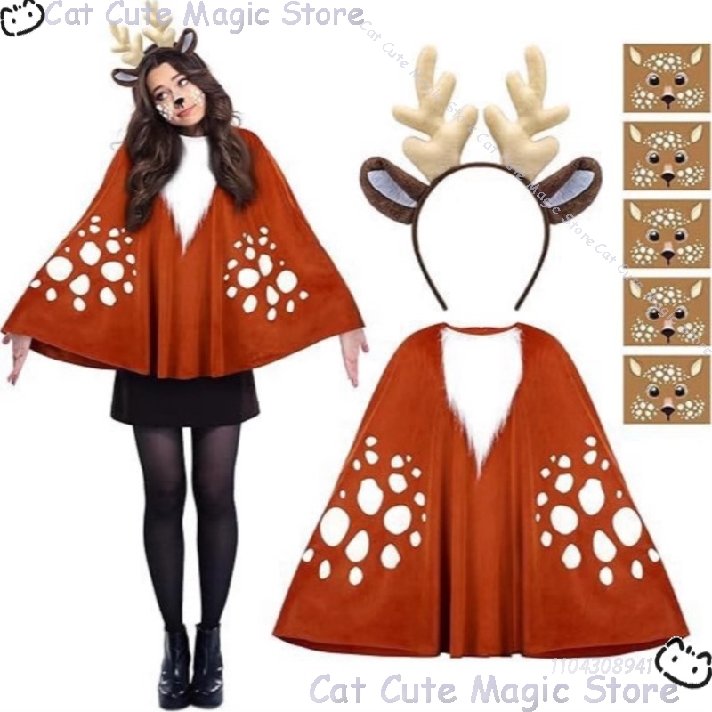 Anime Cosplay Event 2025 - 2025 Noël Jungle wapiti cape Cosplay