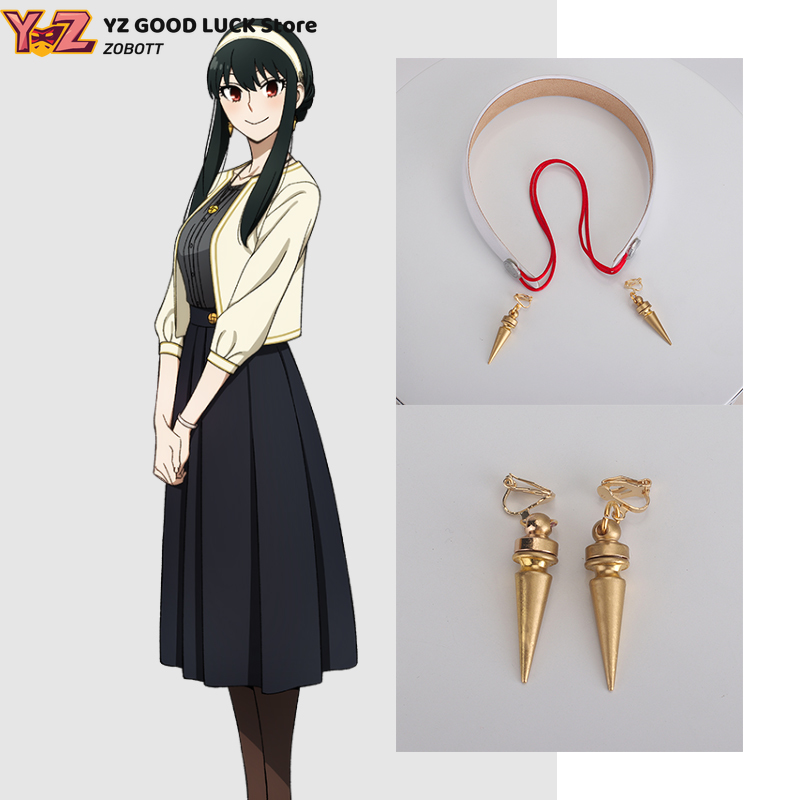 Anime Cosplay Yor - Accessoire de cosplay noir droit de