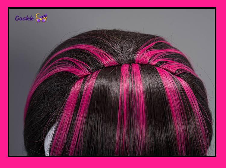 Perruque de cosplay Draculaura - Anime Cosplay Pink avis et prix