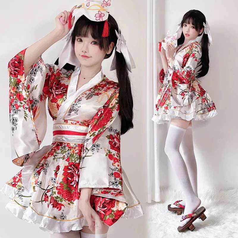 Robe Kimono japonaise modifiée - Anime Cosplay Japanese Girl avis et prix