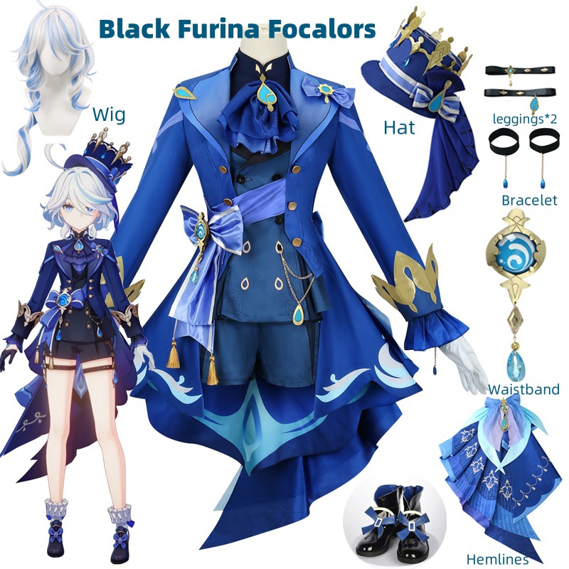 Furina Cosplay Costume perruqu - Anime Cosplay Yor avis et prix