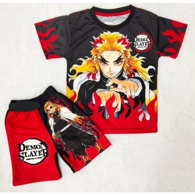 Ensemble t-shirt et short Demo - Anime Cosplay Tanjiro avis et prix