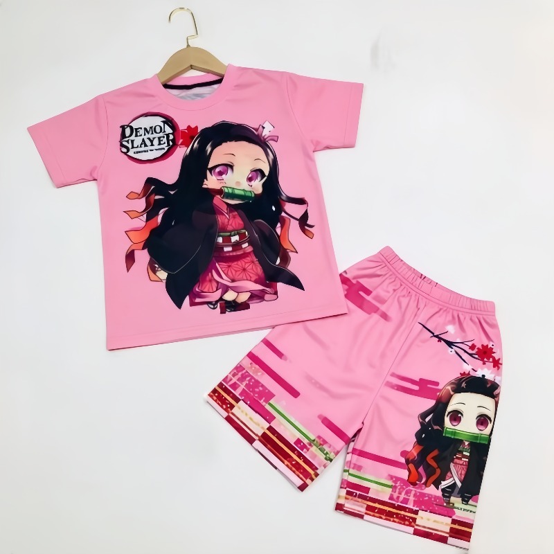 Ensemble t-shirt et short Demo - Anime Cosplay Tanjiro avis et prix