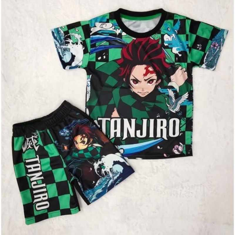Ensemble t-shirt et short Demo - Anime Cosplay Tanjiro avis et prix