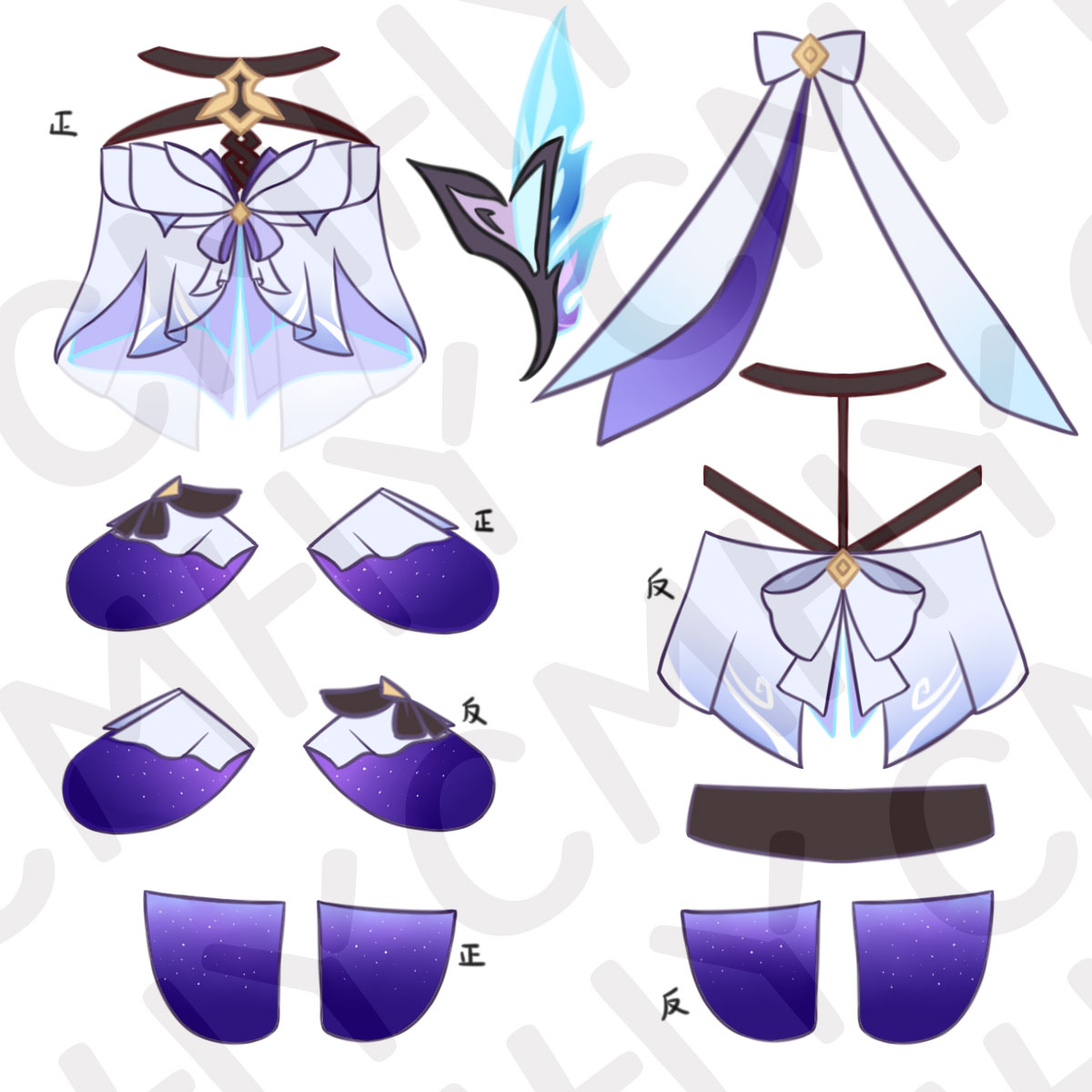 Jeu Genshin Impact Skirk chat  - Anime Cosplay Kawaii avis et prix
