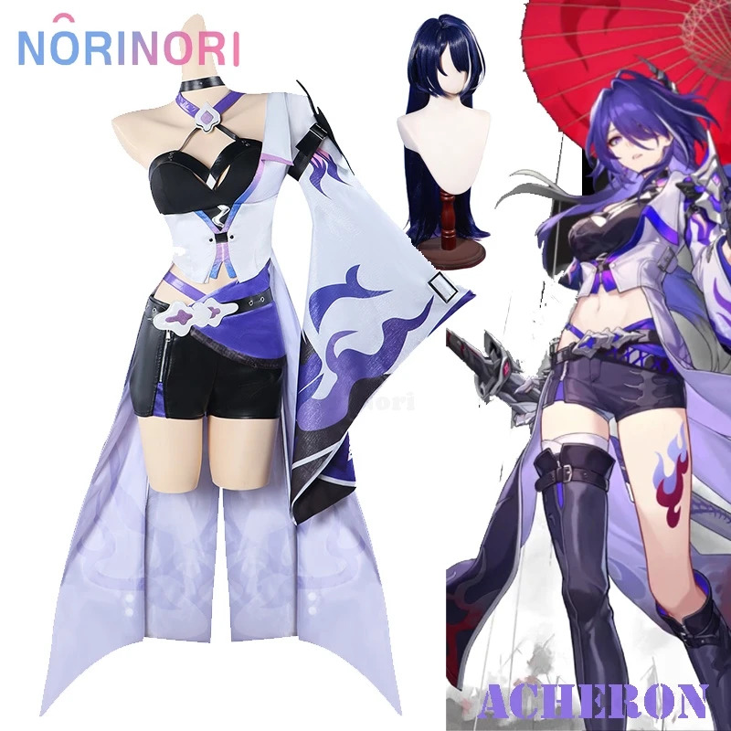 Perruque de Costume Acheron po - Anime Cosplay Event 2025 avis et prix